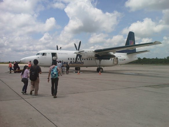 Riau Airlines Fokker F50 Twin Propeller